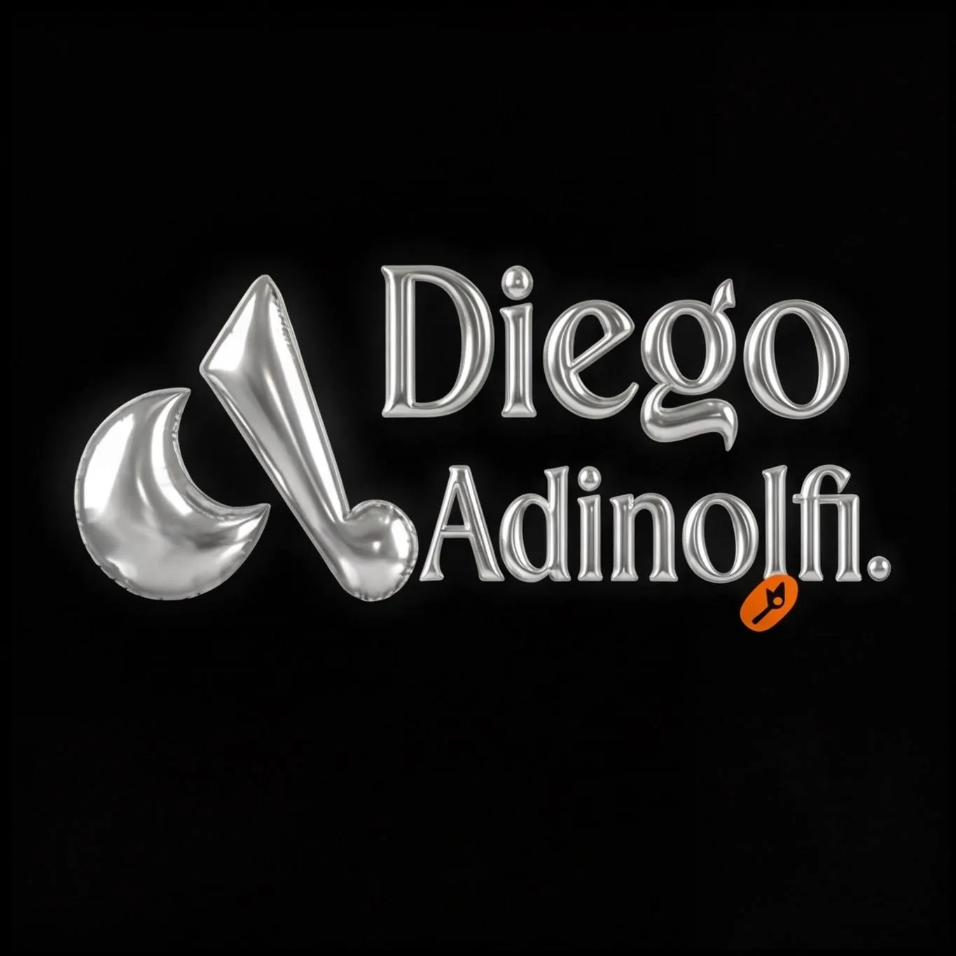 Logotipo 3D da marca Diego Adinolfi